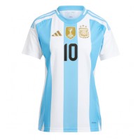 Argentina Lionel Messi #10 Replika Hemmatröja Dam Copa America 2024 Kortärmad